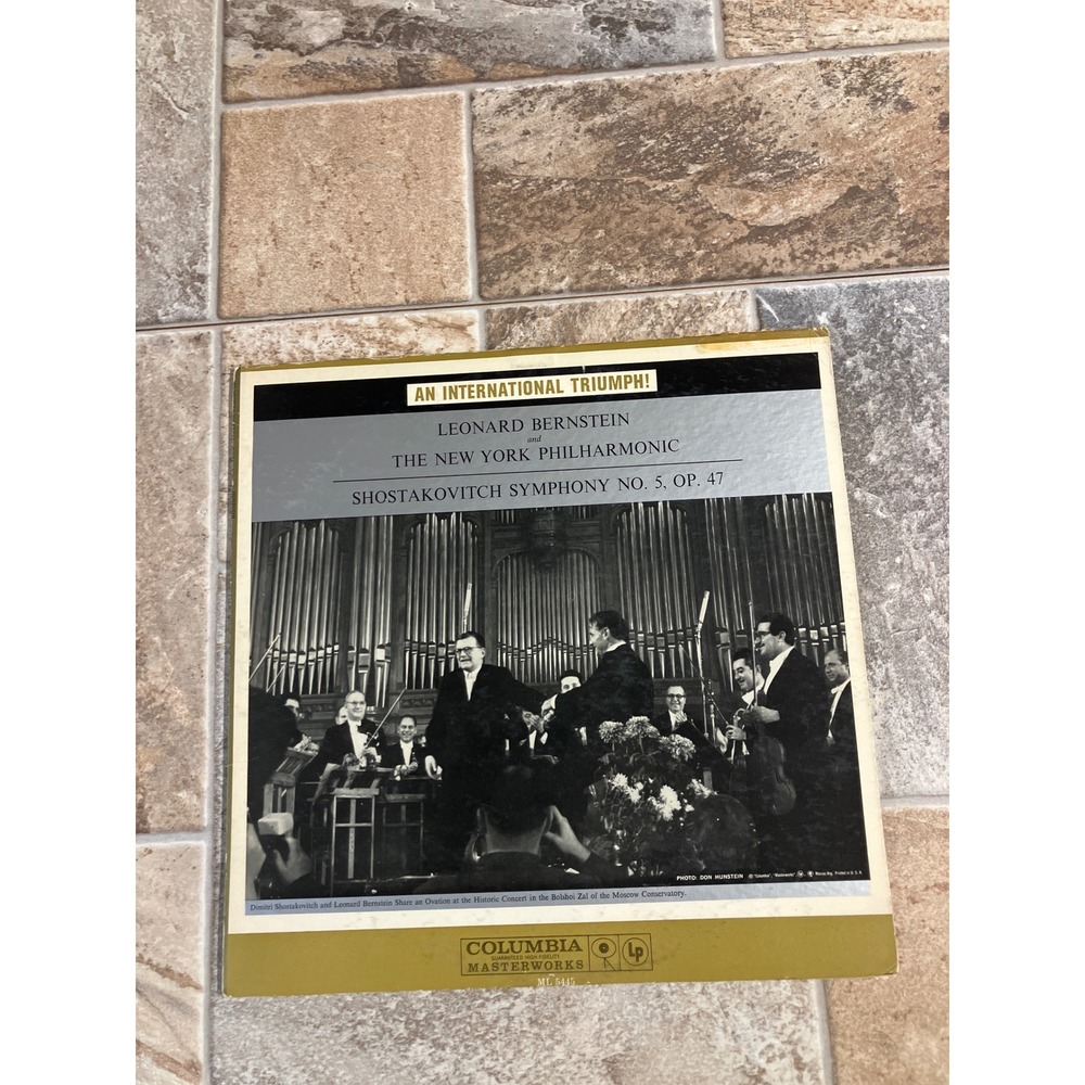 Columbia Masterworks Shostakovich Symphony No 5 Op 47 Leonard Bernstein New York